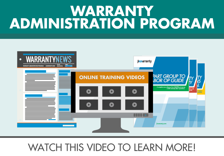 jlwarranty Warranty Administration Program Video