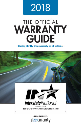 Interstate National Dealer Services Customized Official Warranty Guide