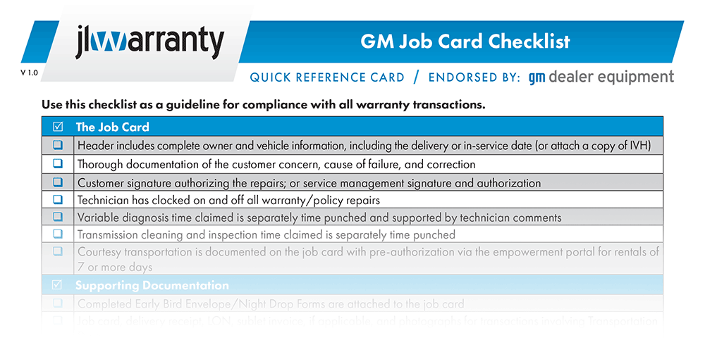 Gm Card Allowance Chart