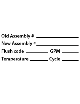 GM Major Assembly Replacement Warranty Stamp