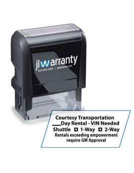 Courtesy Transportation Warranty Stamp